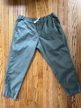 Pact Women’s Sz XL Organic Cotton Daily Twill Pants Drawstring Pants Olive Green